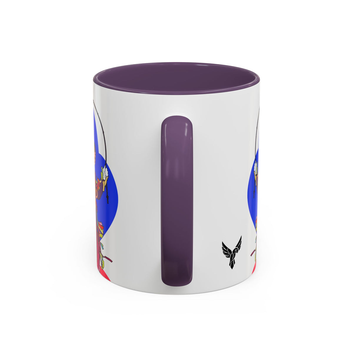 Colorful Jester Accent Coffee Mug — Vibrant Harlequin Dance Design (11/15oz)