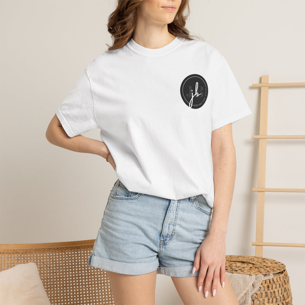 Logo Circle T‑Shirt — Minimal Black JB Design Tee