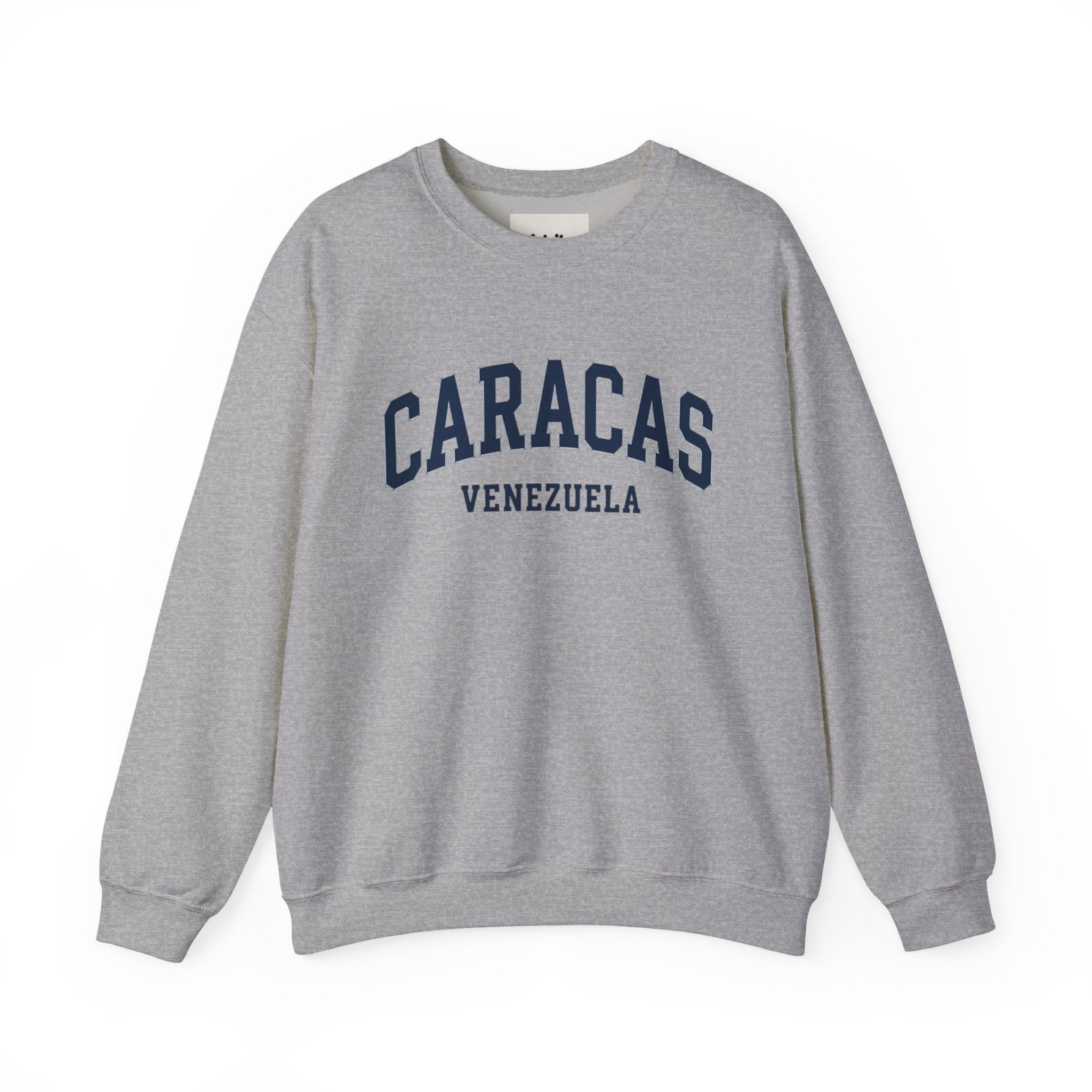 Caracas Venezuela Sweatshirt | City Name Crewneck, White College Style