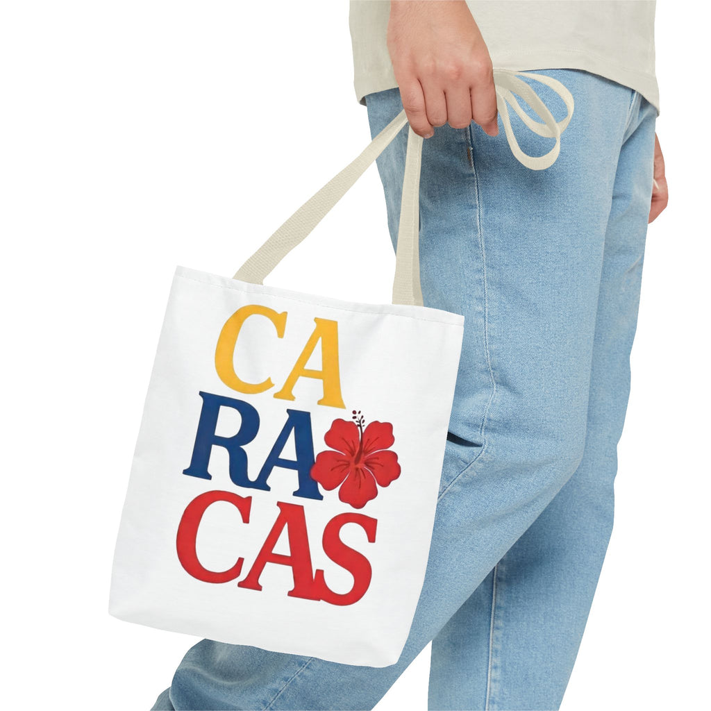 Caracas Hibiscus Tote Bag – Colorful City Pride All-Over Print