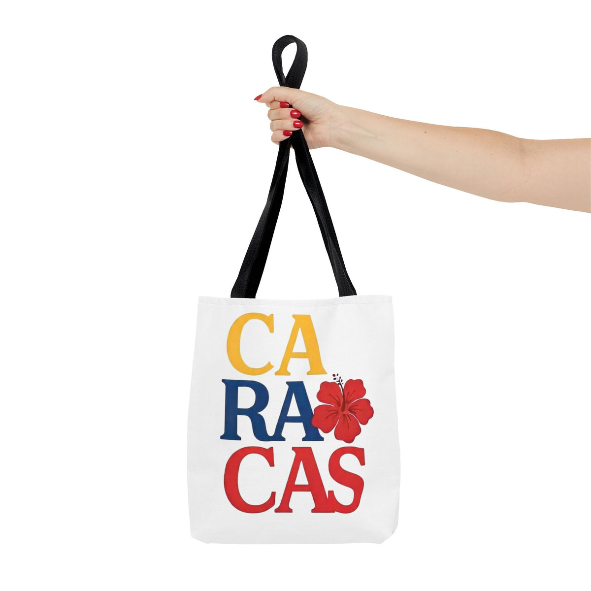 Caracas Hibiscus Tote Bag – Colorful City Pride All-Over Print