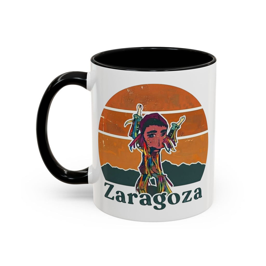 Vibes 0212 Accent Coffee Mug — Retro Sunset Design (11/15oz)
