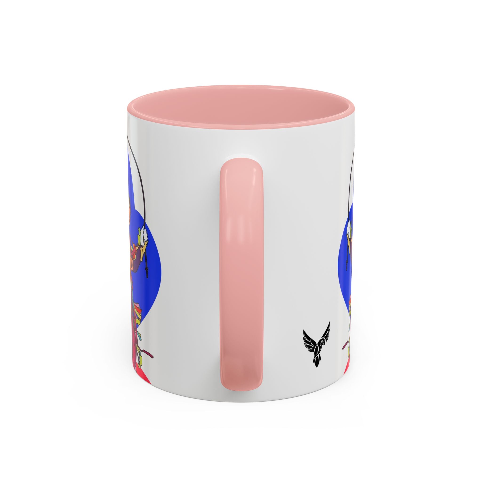 Colorful Jester Accent Coffee Mug — Vibrant Harlequin Dance Design (11/15oz)