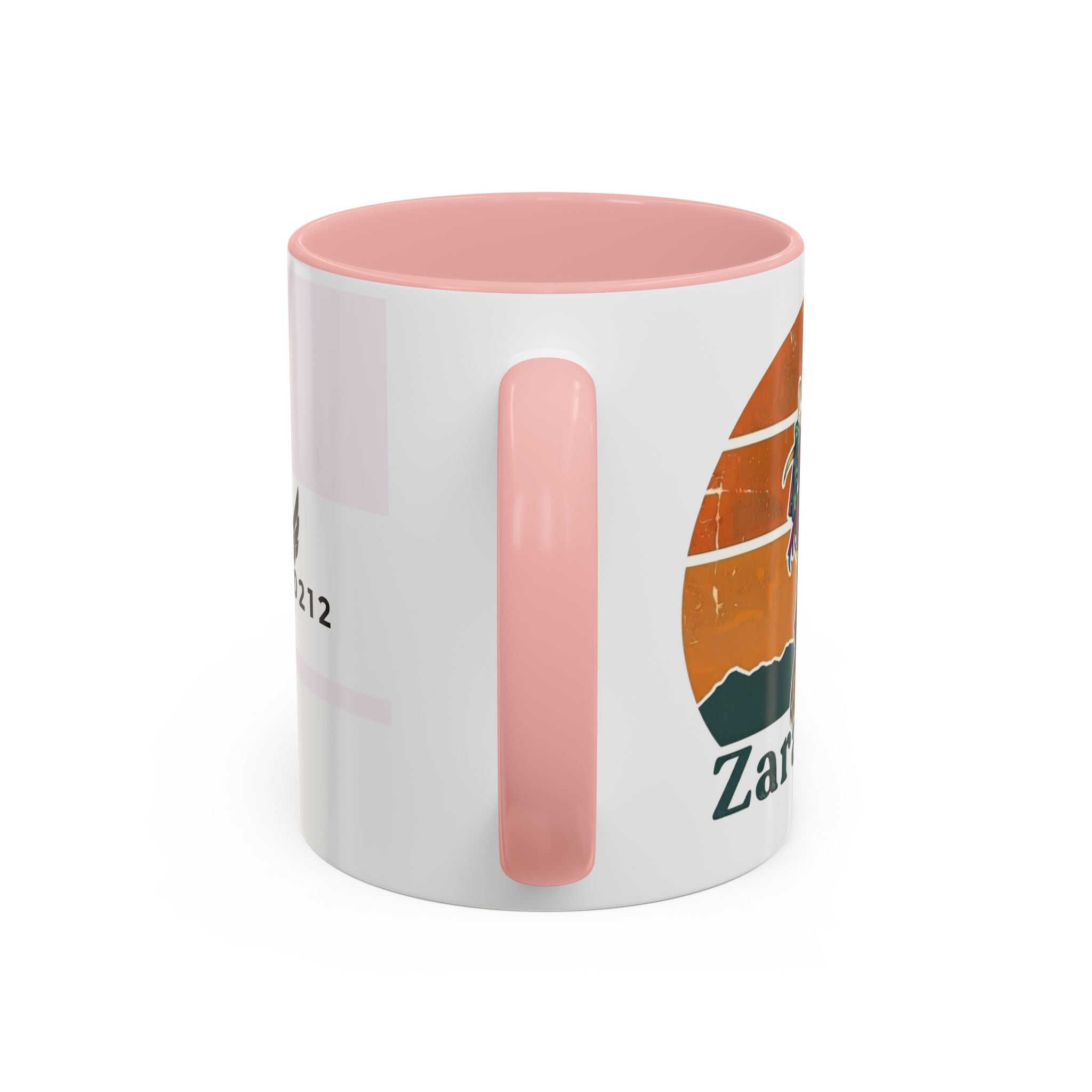 Vibes 0212 Accent Coffee Mug — Retro Sunset Design (11/15oz)