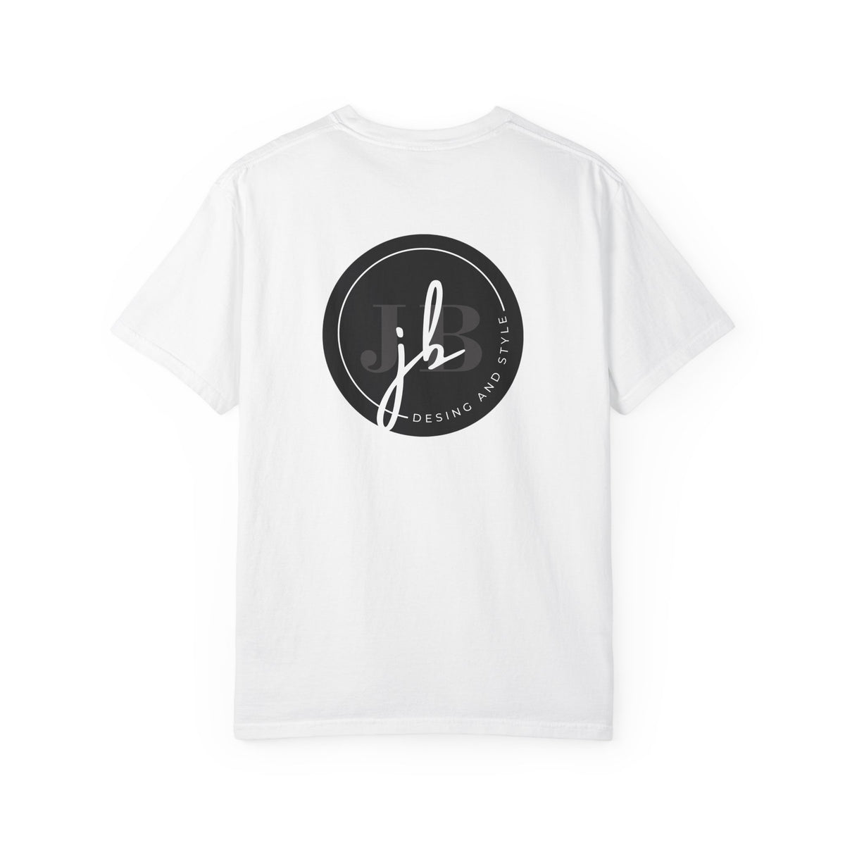 Logo Circle T‑Shirt — Minimal Black JB Design Tee