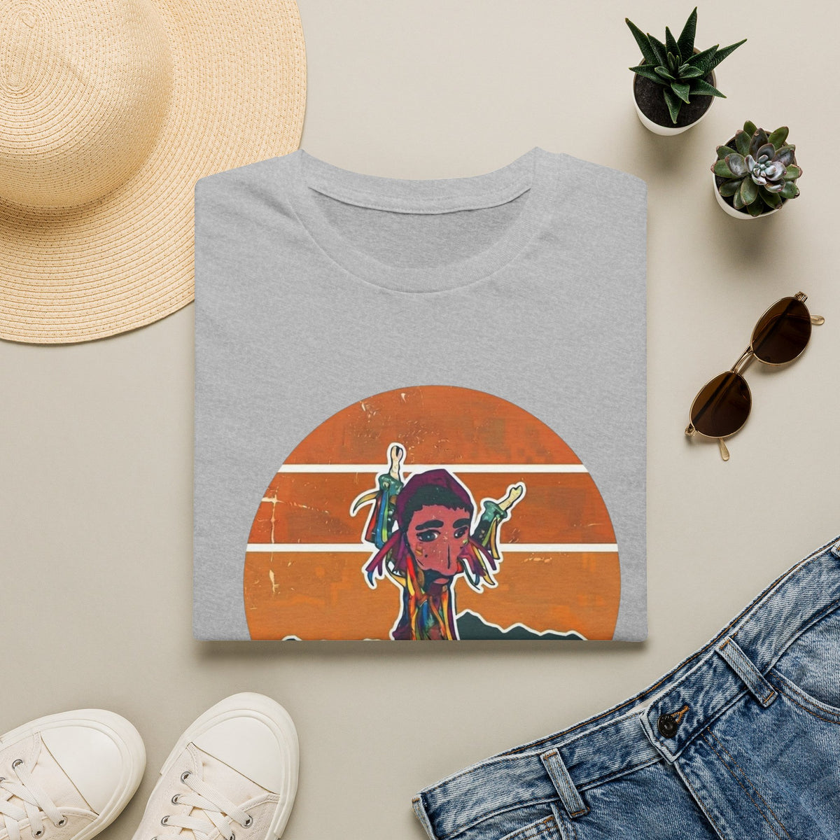Zaragoza Retro Sunset T-Shirt