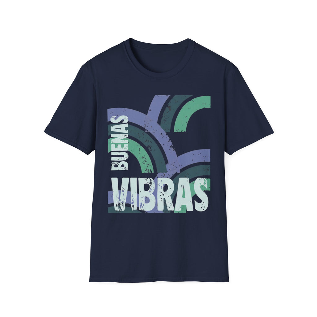 Retro Rainbow Graphic T-Shirt — 'Celebrate' Distressed Arc Design