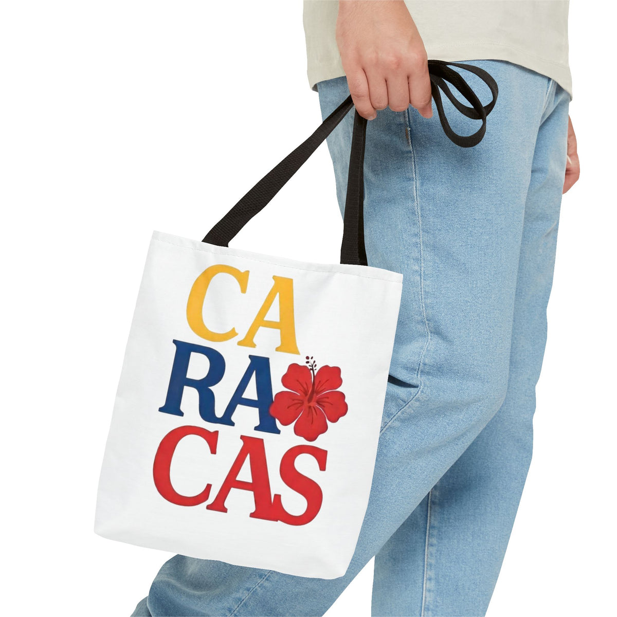 Caracas Hibiscus Tote Bag – Colorful City Pride All-Over Print