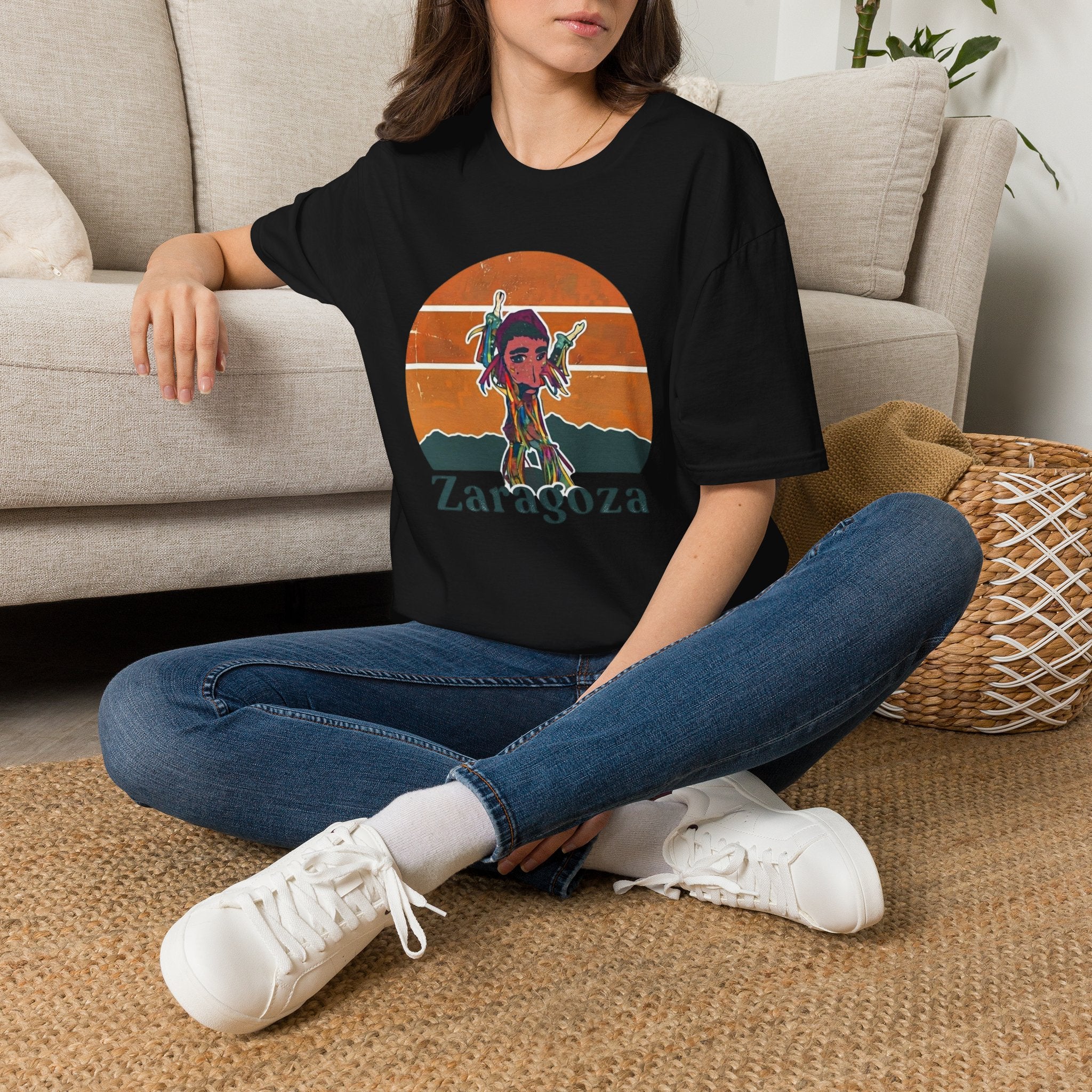Zaragoza Retro Sunset T-Shirt