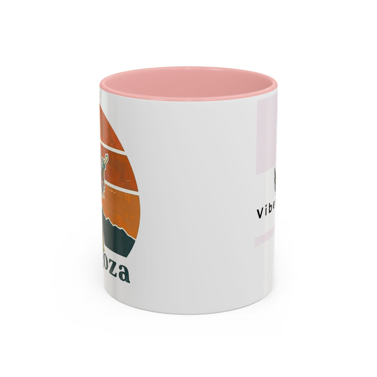 Vibes 0212 Accent Coffee Mug — Retro Sunset Design (11/15oz)