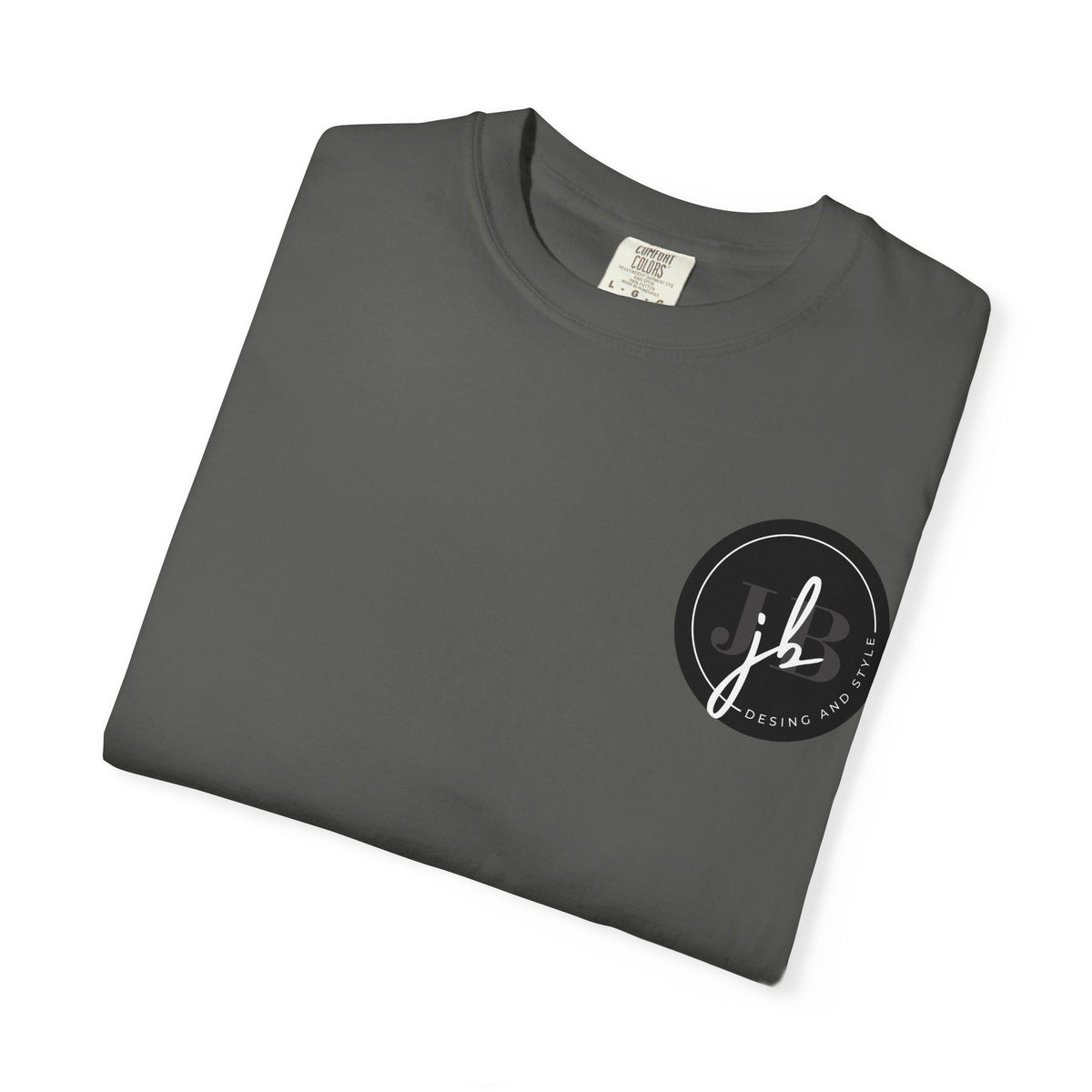 Logo Circle T‑Shirt — Minimal Black JB Design Tee