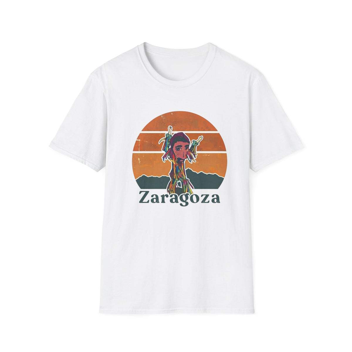 Zaragoza Retro Sunset T-Shirt