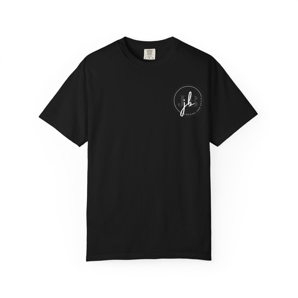 Logo Circle T‑Shirt — Minimal Black JB Design Tee