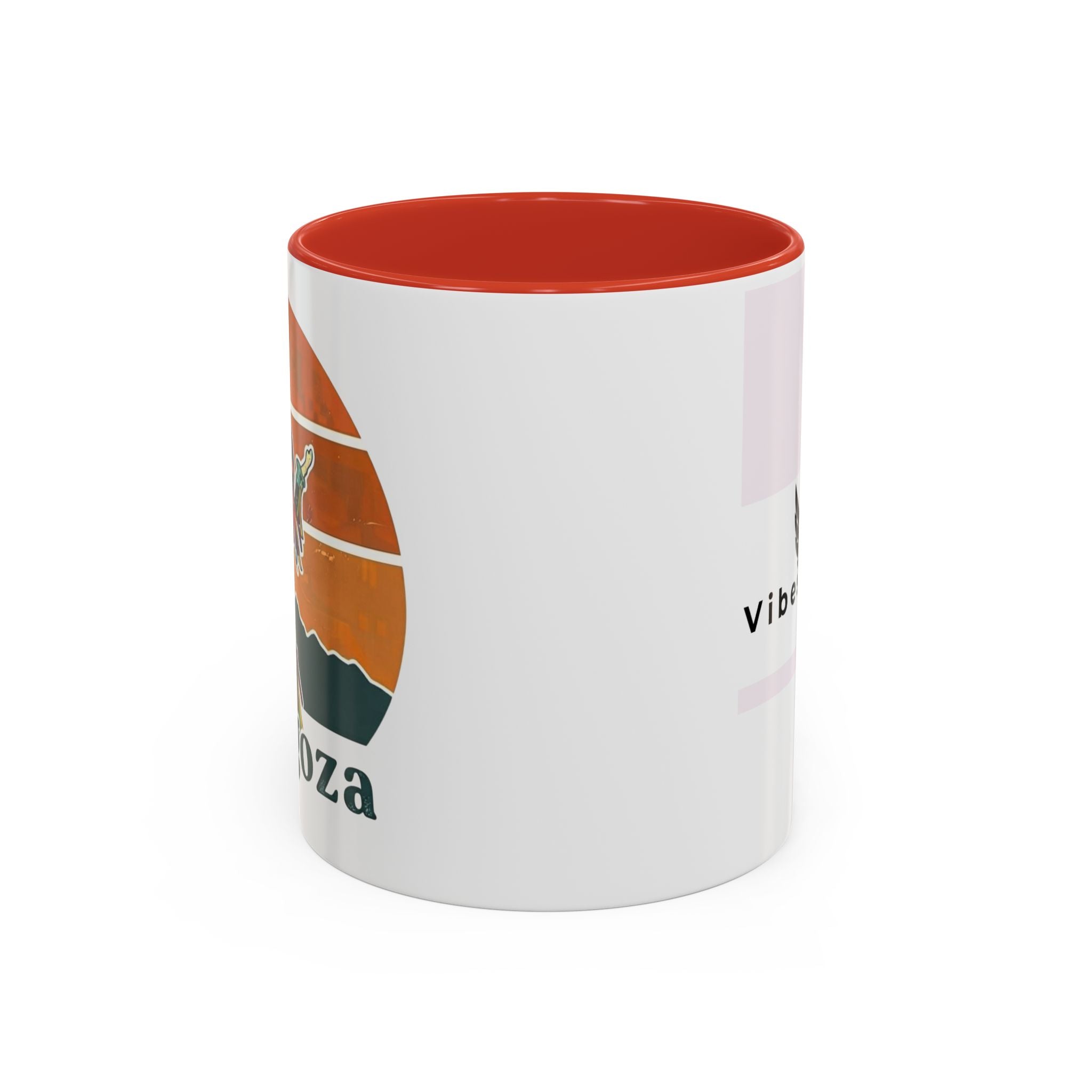 Vibes 0212 Accent Coffee Mug — Retro Sunset Design (11/15oz)