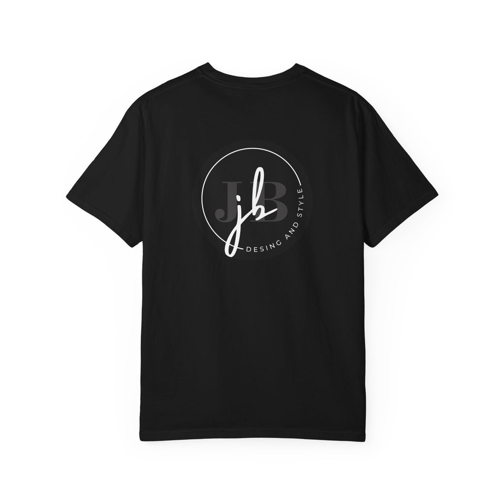 Logo Circle T‑Shirt — Minimal Black JB Design Tee