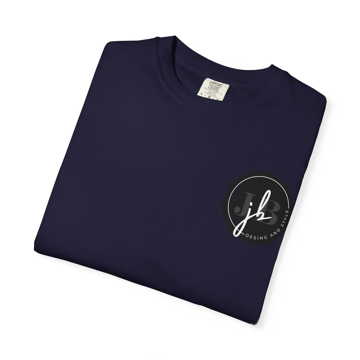 Logo Circle T‑Shirt — Minimal Black JB Design Tee