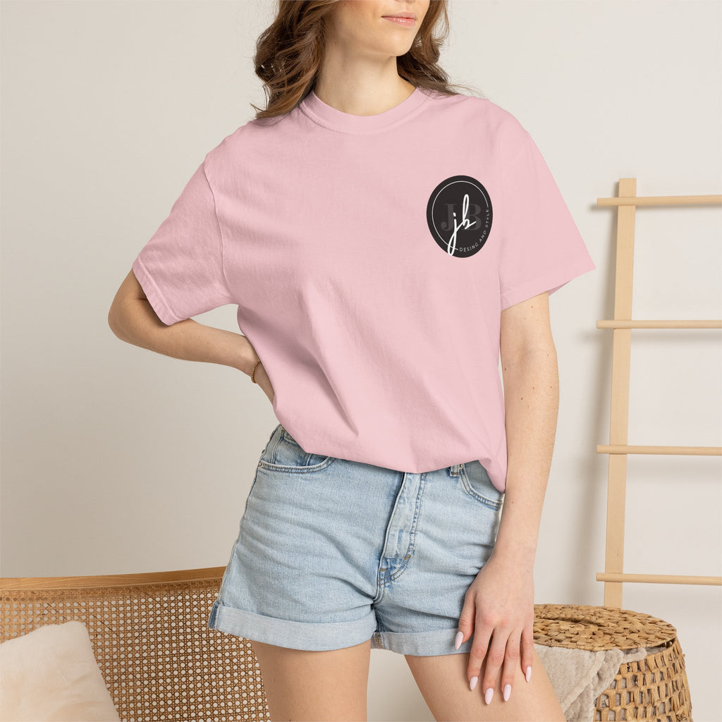 Logo Circle T‑Shirt — Minimal Black JB Design Tee