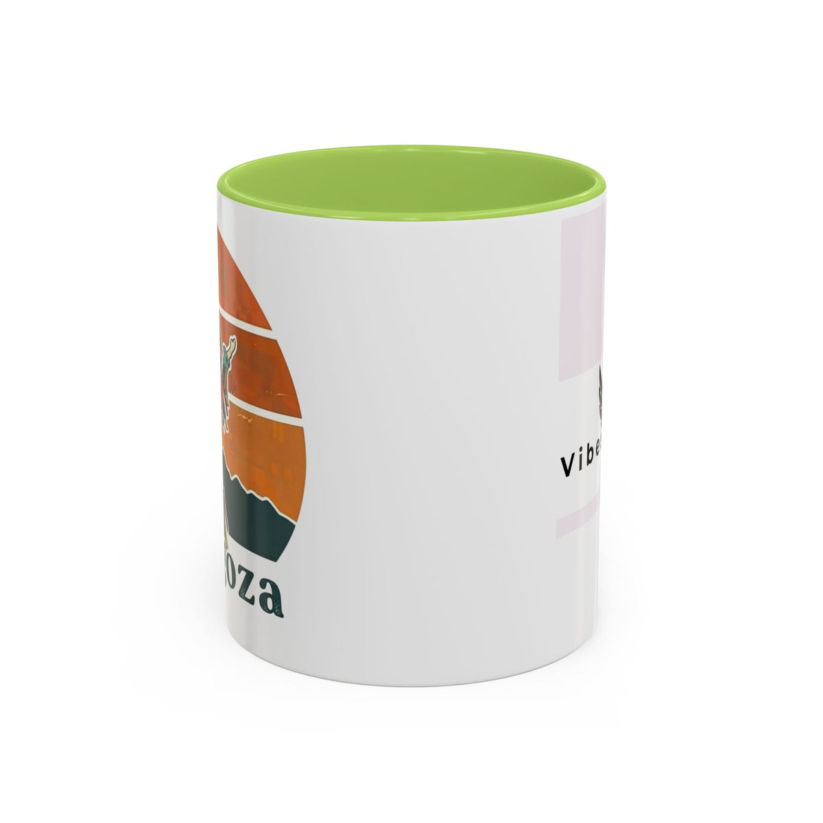 Vibes 0212 Accent Coffee Mug — Retro Sunset Design (11/15oz)