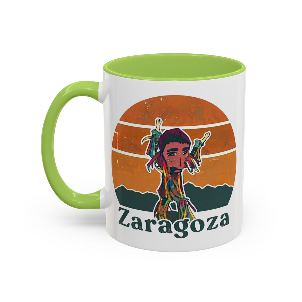 Vibes 0212 Accent Coffee Mug — Retro Sunset Design (11/15oz)
