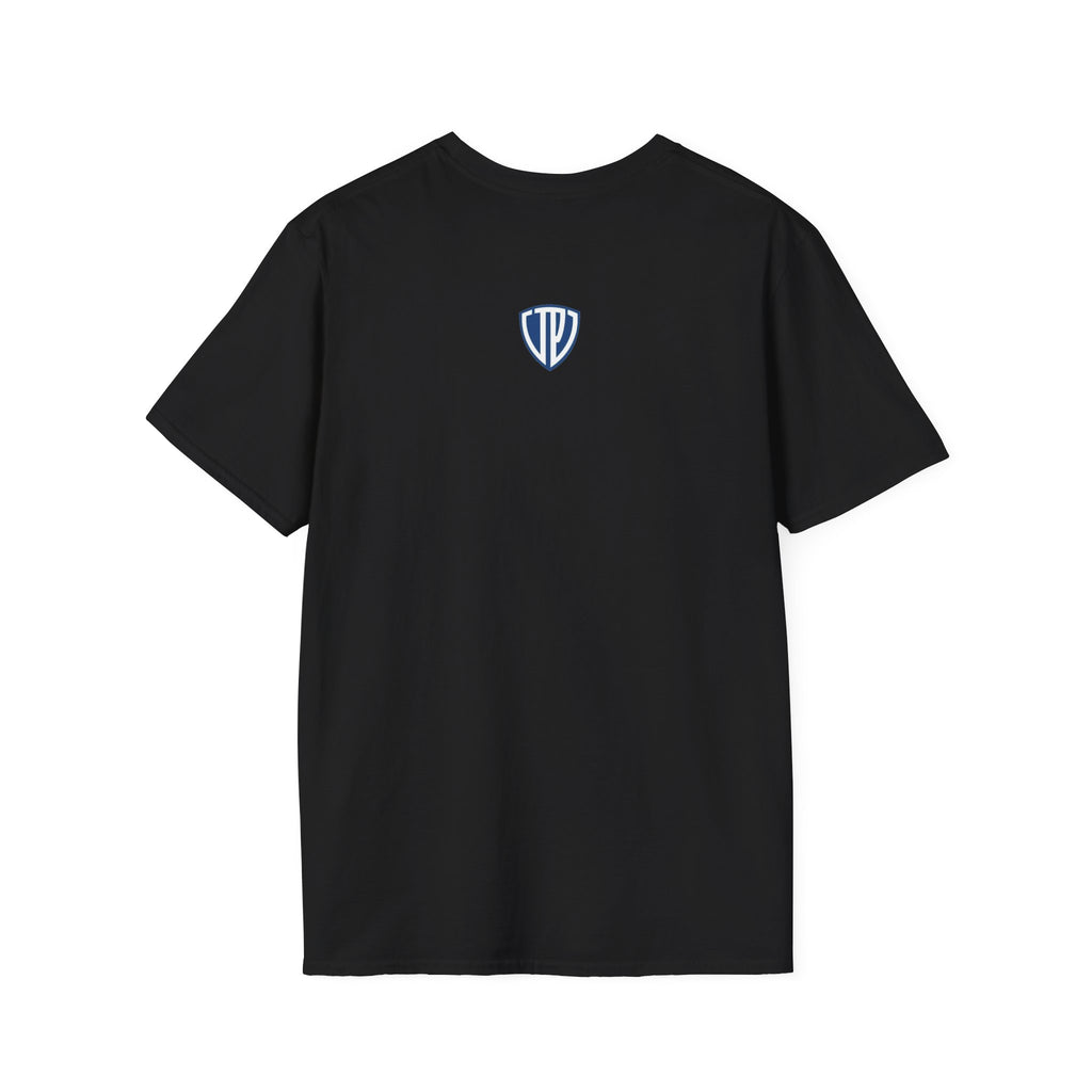 Shield Crest Pocket Tee — Retro Badge Logo T‑Shirt