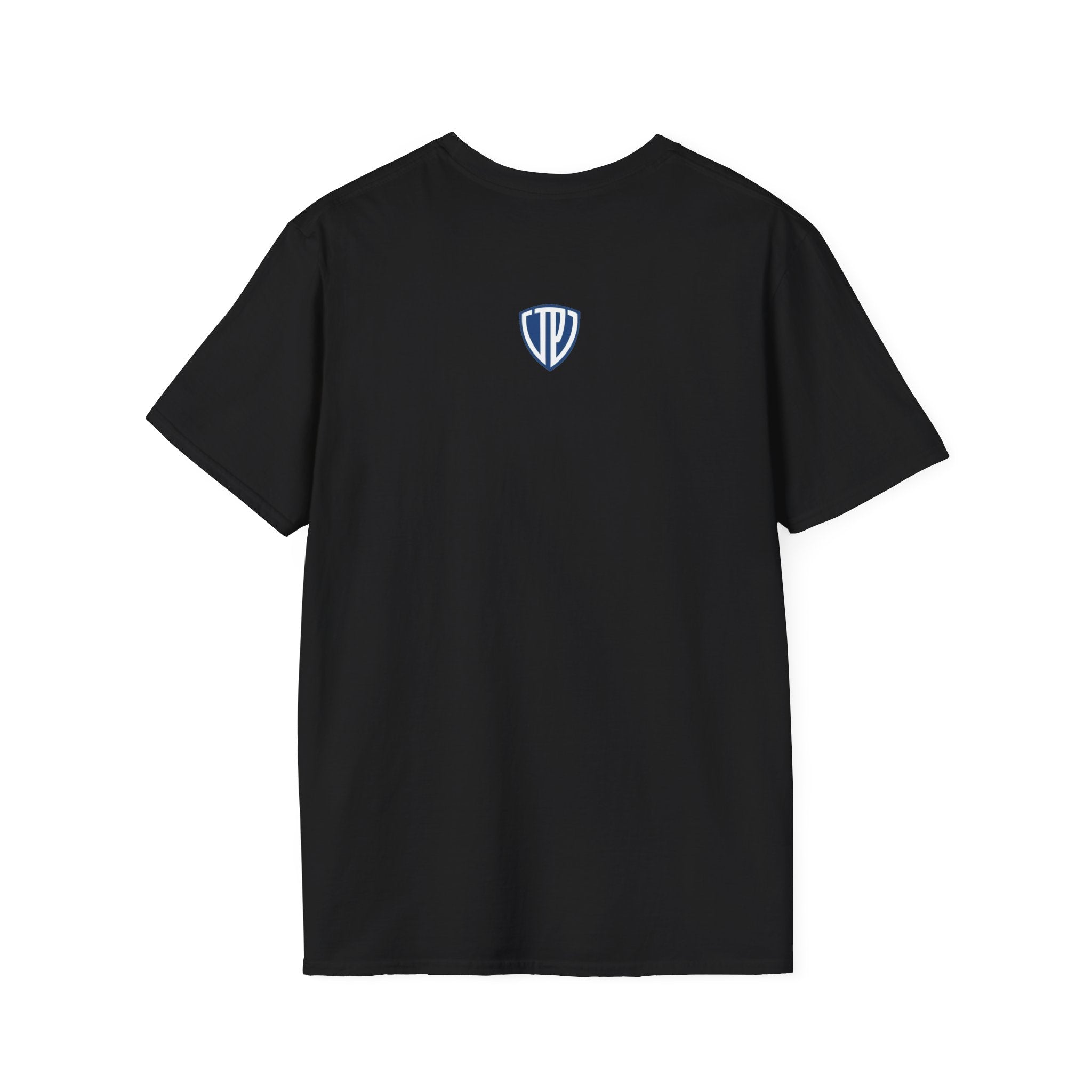 Shield Crest Pocket Tee — Retro Badge Logo T‑Shirt