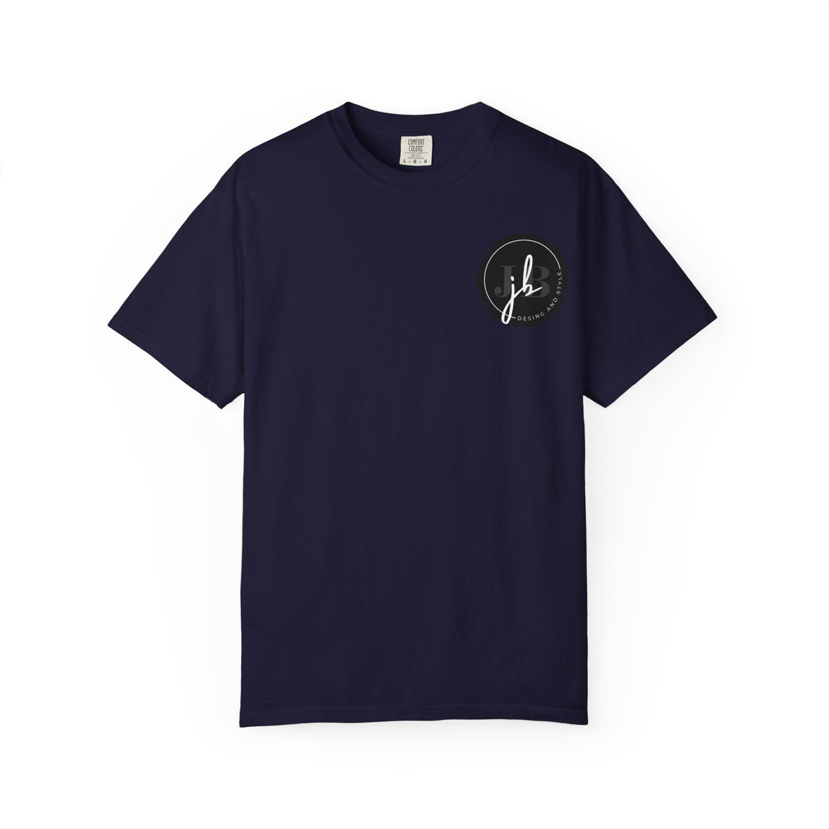 Logo Circle T‑Shirt — Minimal Black JB Design Tee