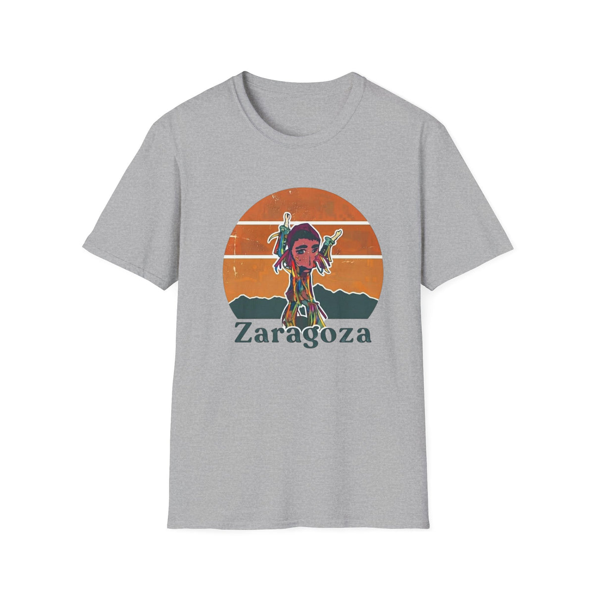 Zaragoza Retro Sunset T-Shirt