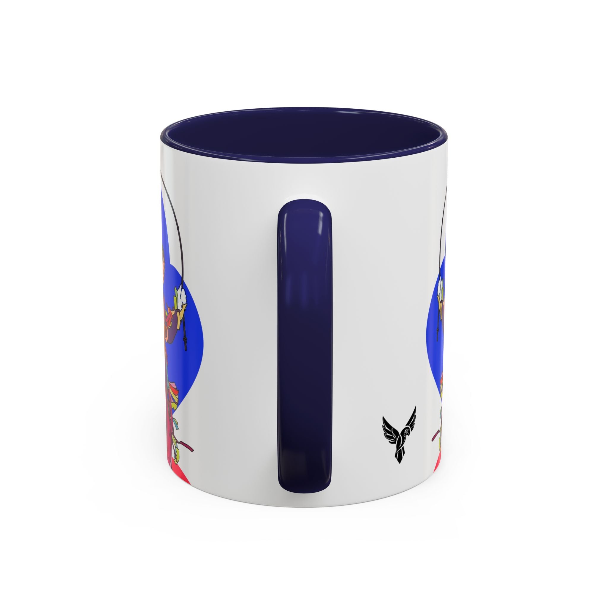 Colorful Jester Accent Coffee Mug — Vibrant Harlequin Dance Design (11/15oz)