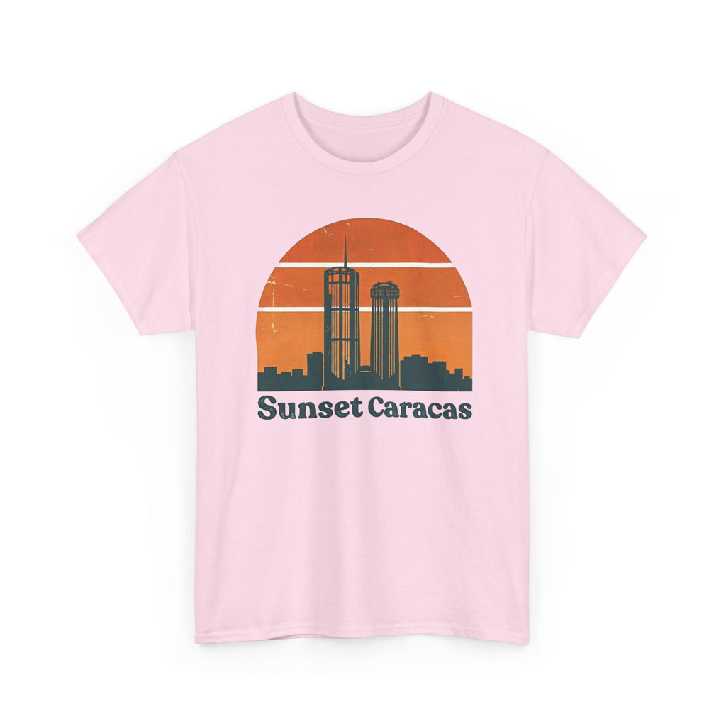 Sunset Caracas T-Shirt — Retro City Skyline Tee