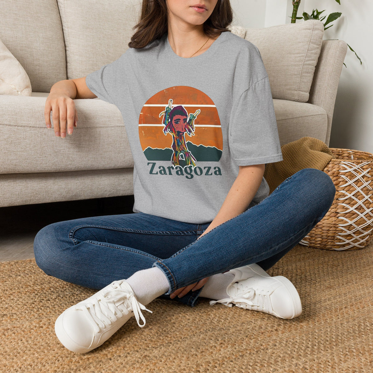 Zaragoza Retro Sunset T-Shirt