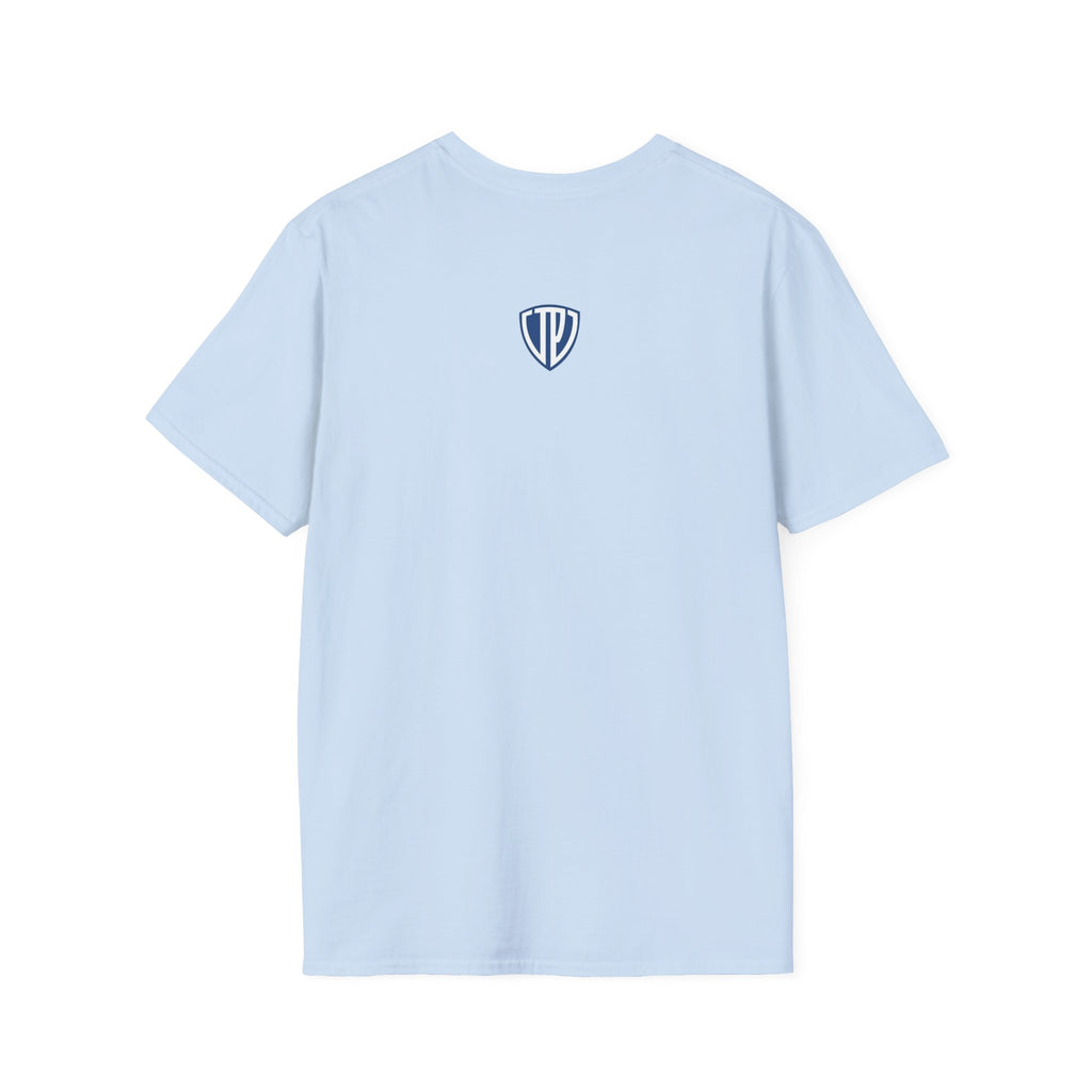 Shield Crest Pocket Tee — Retro Badge Logo T‑Shirt