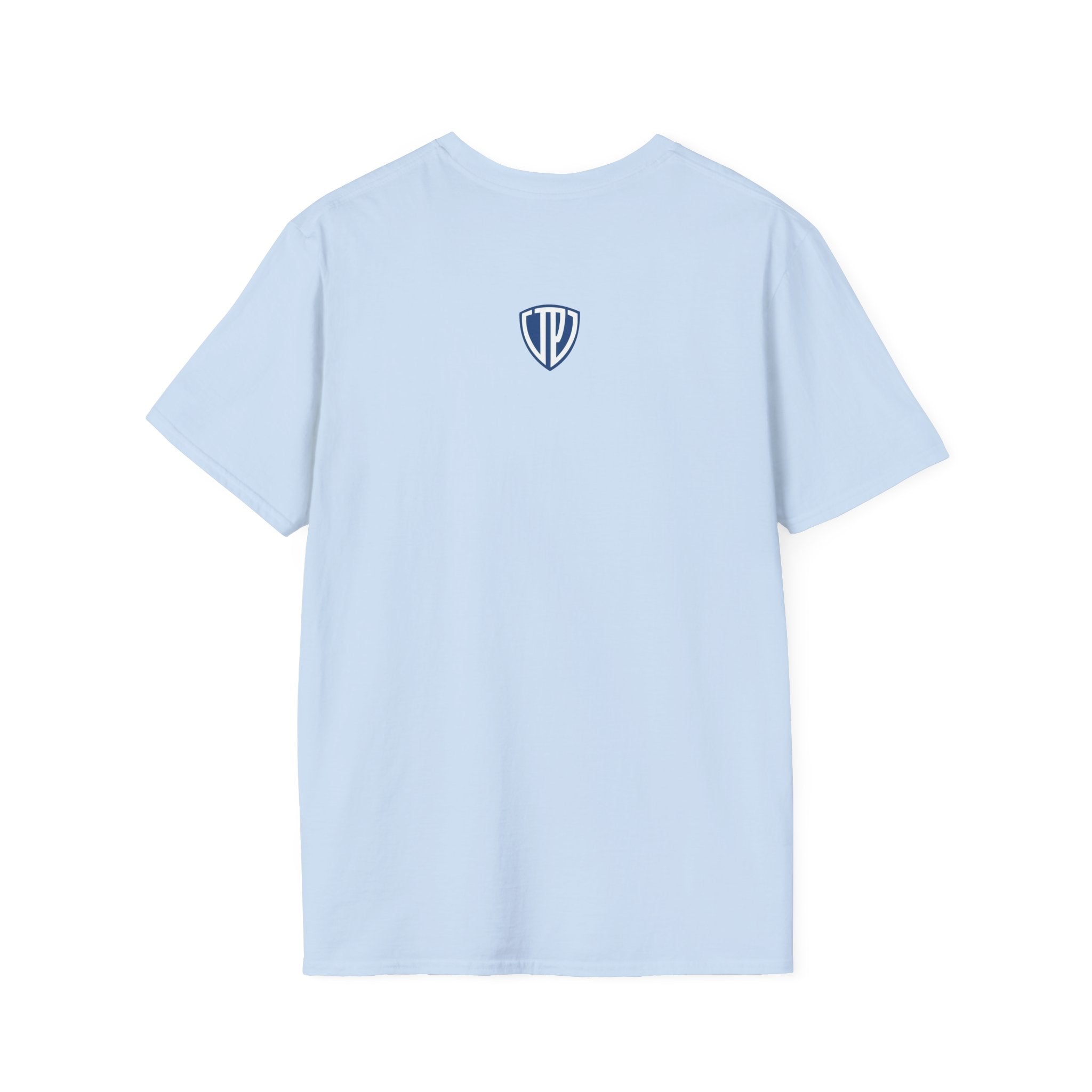 Shield Crest Pocket Tee — Retro Badge Logo T‑Shirt