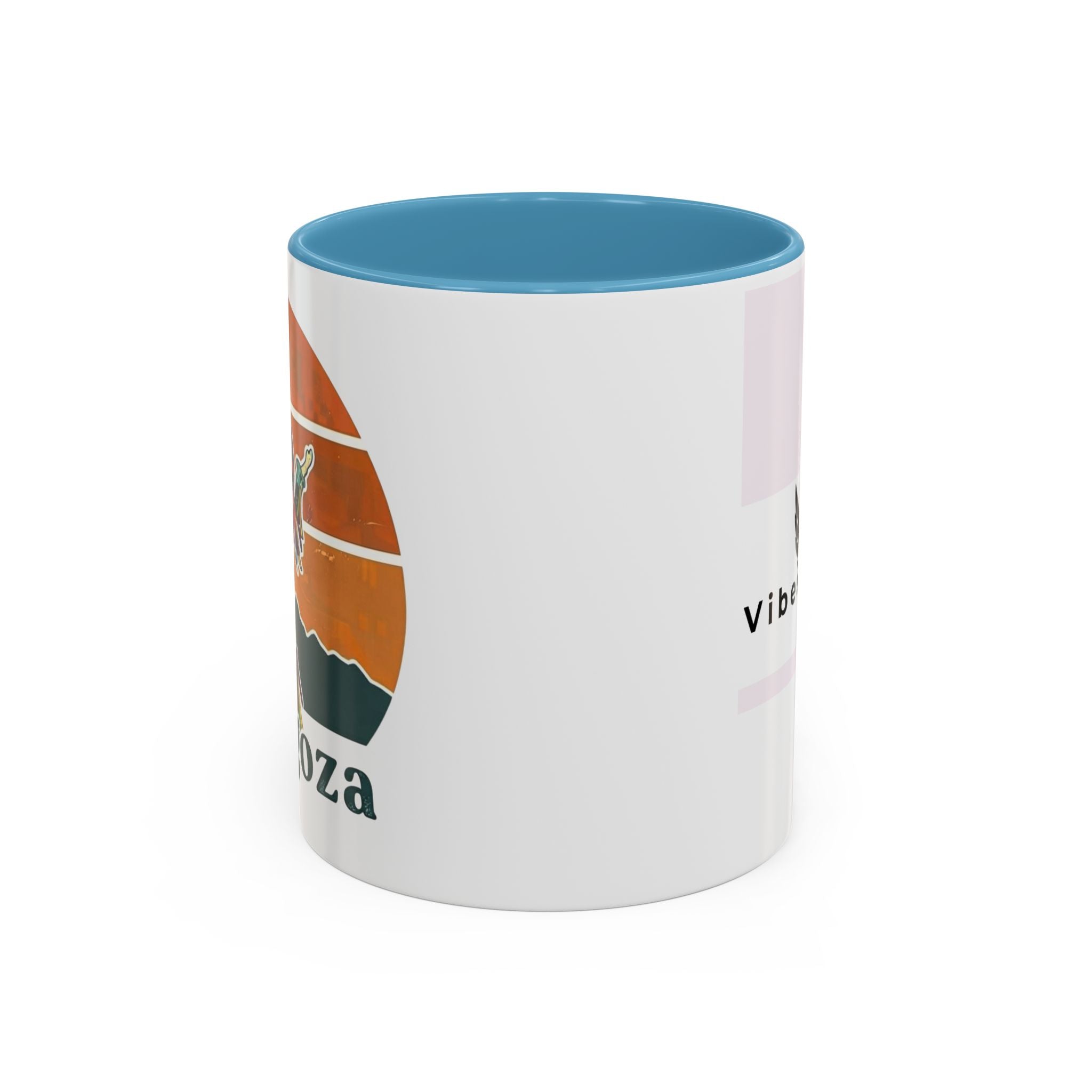 Vibes 0212 Accent Coffee Mug — Retro Sunset Design (11/15oz)