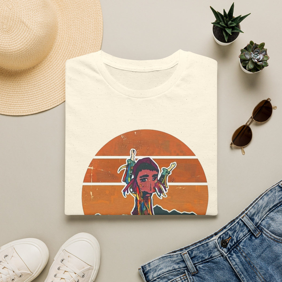 Zaragoza Retro Sunset T-Shirt
