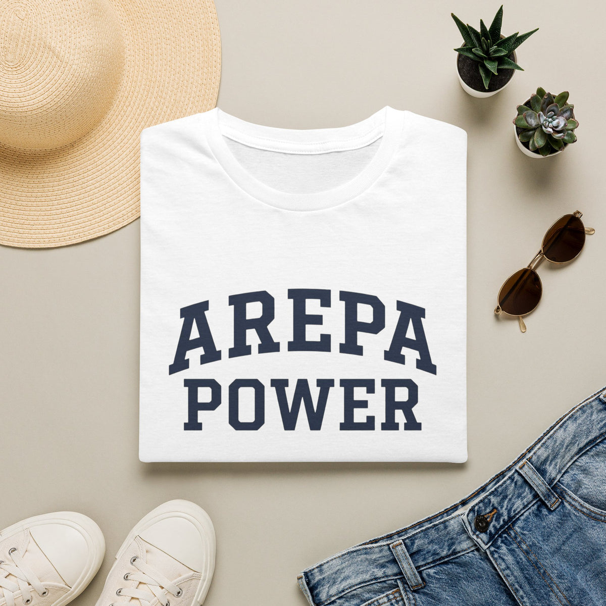 Arepa T-Shirt – 'Arepa Power' Venezuelan Food Graphic Tee