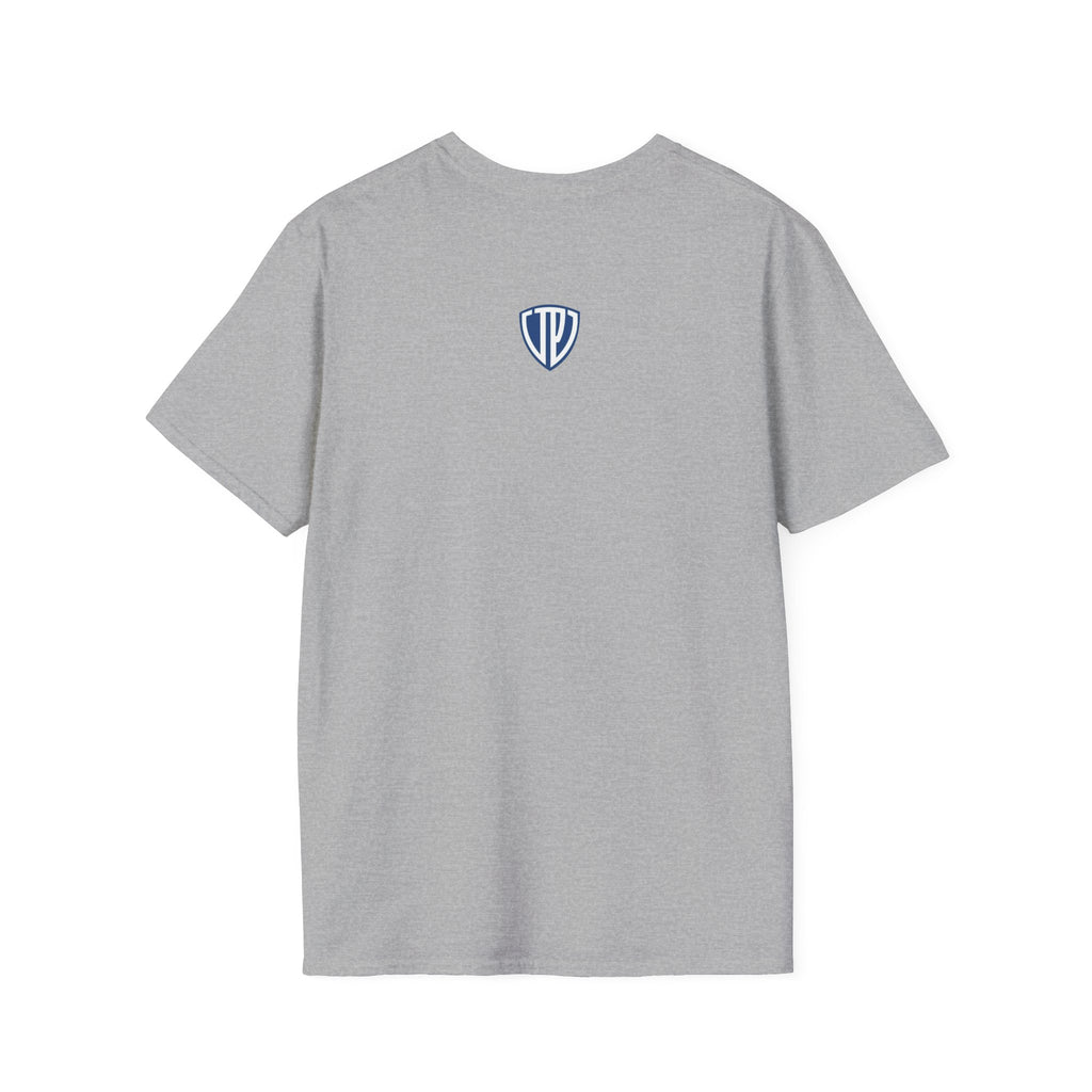 Shield Crest Pocket Tee — Retro Badge Logo T‑Shirt