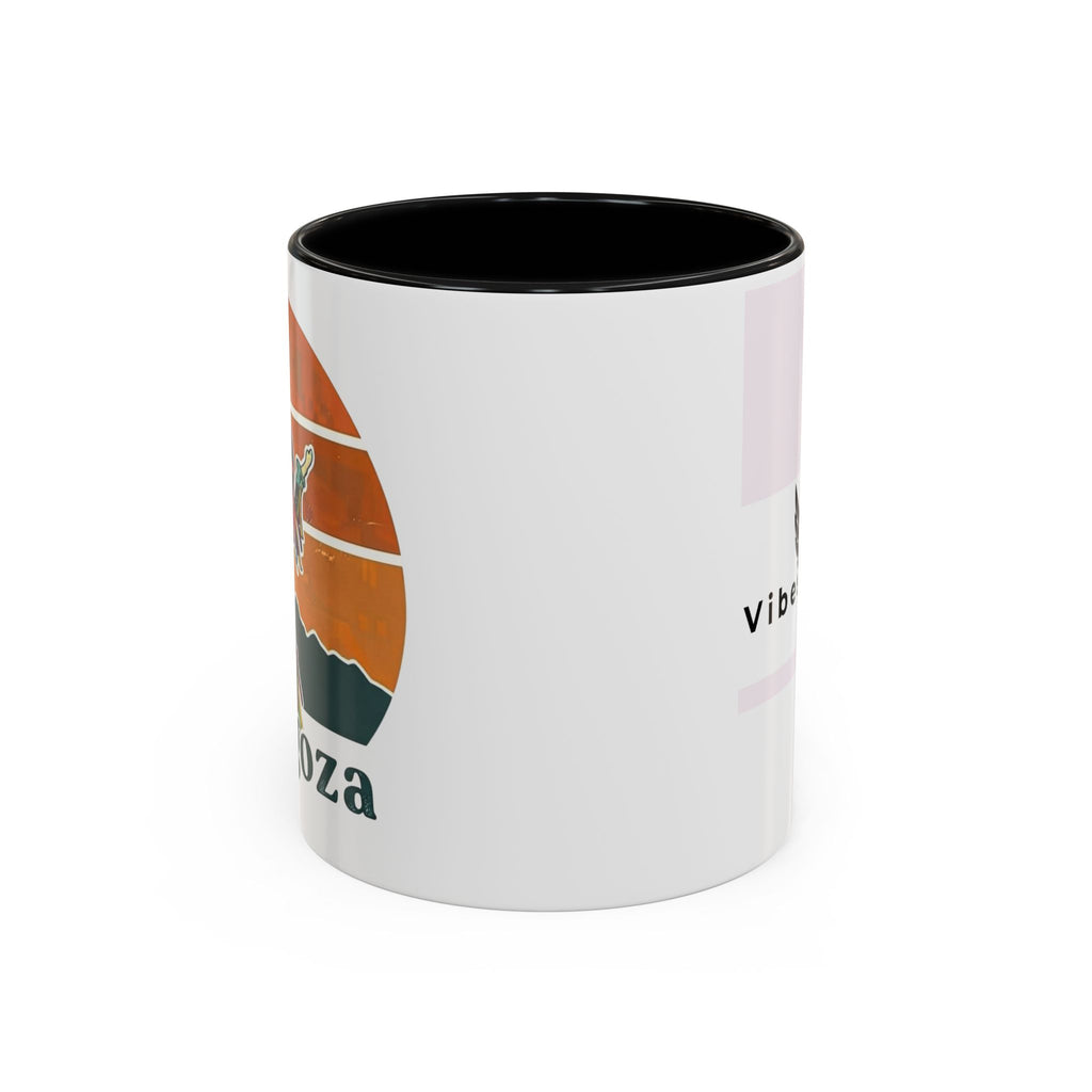 Vibes 0212 Accent Coffee Mug — Retro Sunset Design (11/15oz)