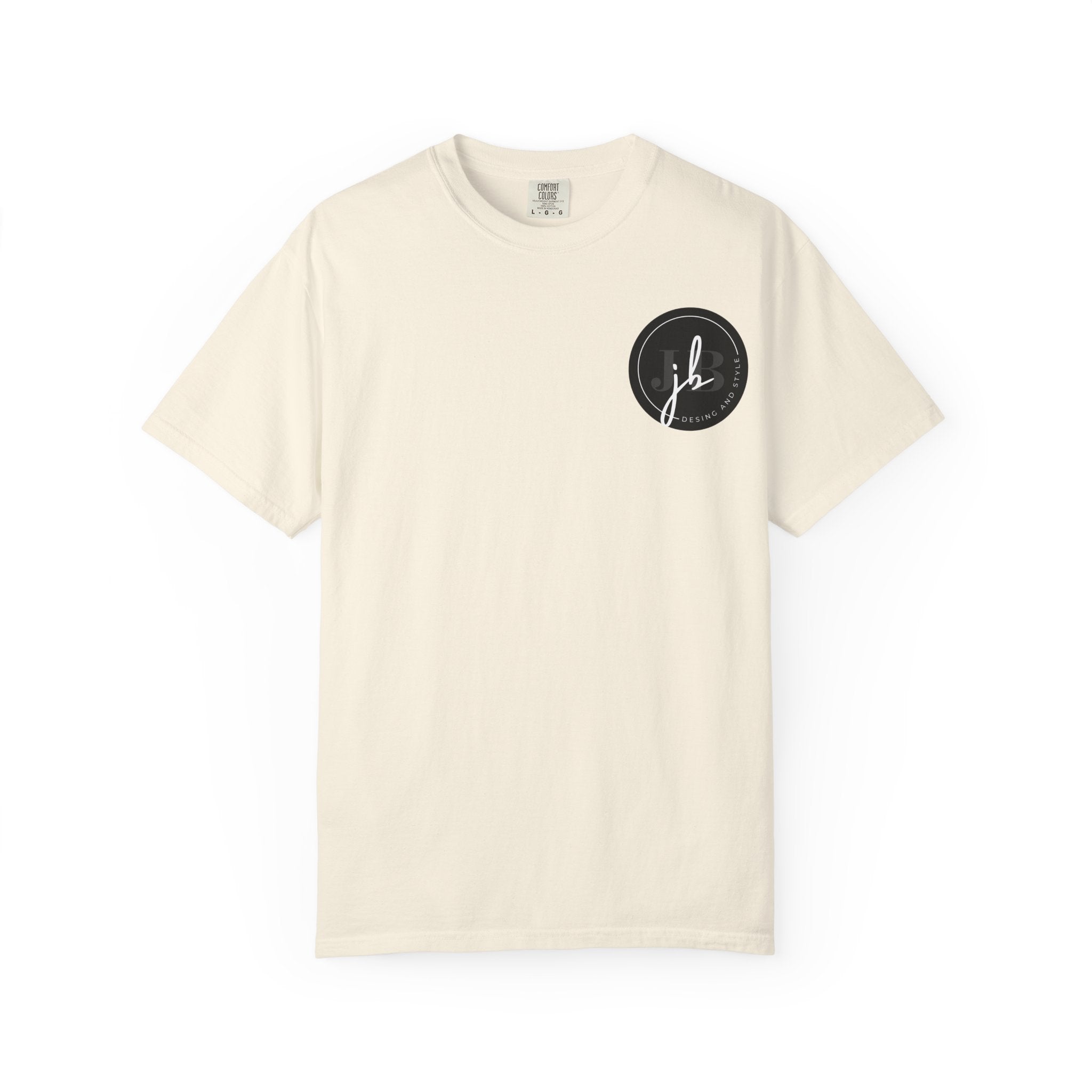 Logo Circle T‑Shirt — Minimal Black JB Design Tee