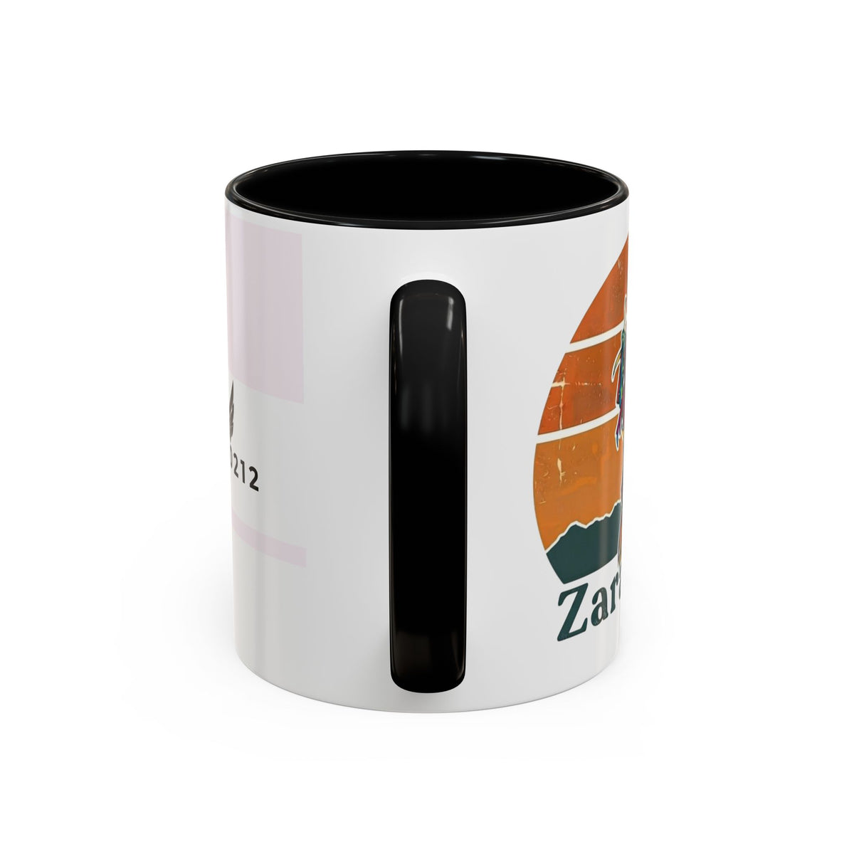 Vibes 0212 Accent Coffee Mug — Retro Sunset Design (11/15oz)