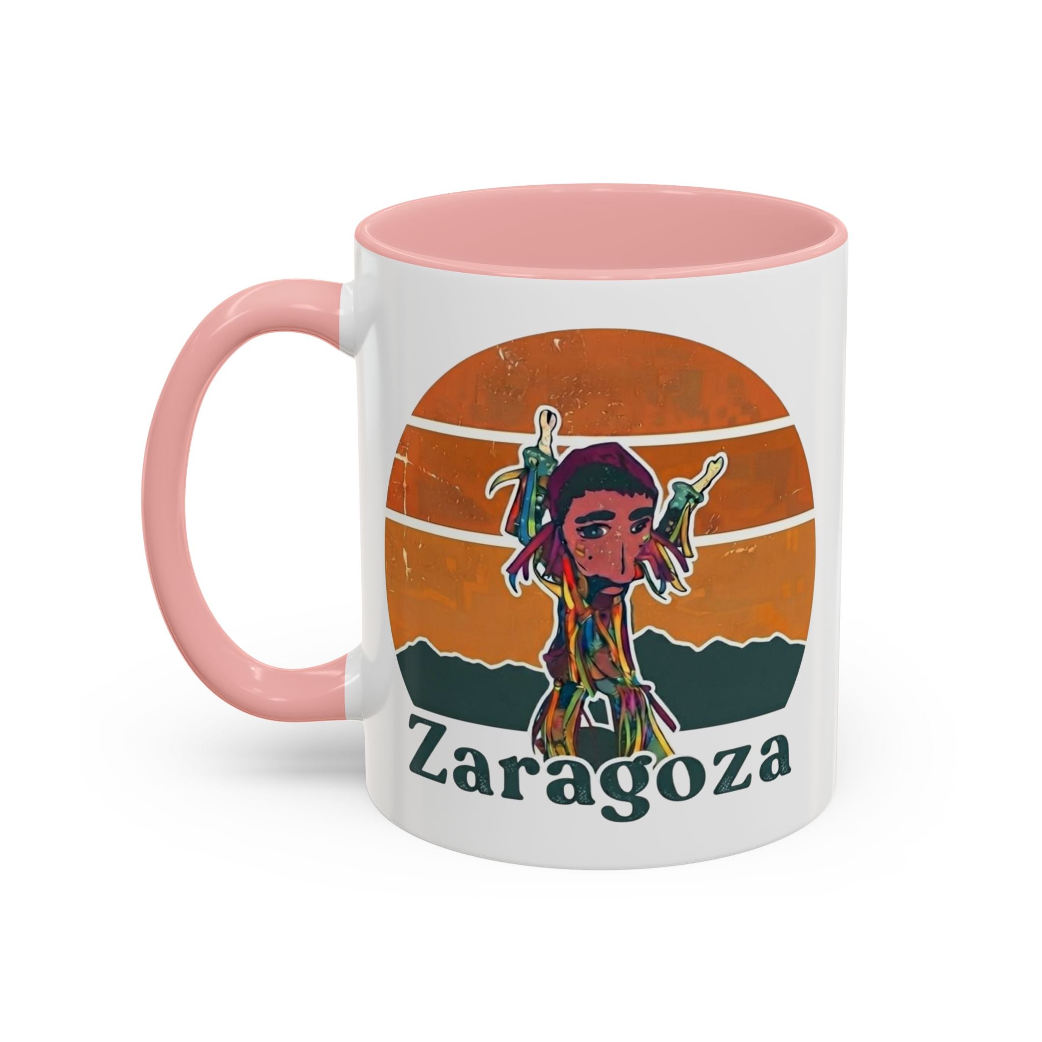 Vibes 0212 Accent Coffee Mug — Retro Sunset Design (11/15oz)