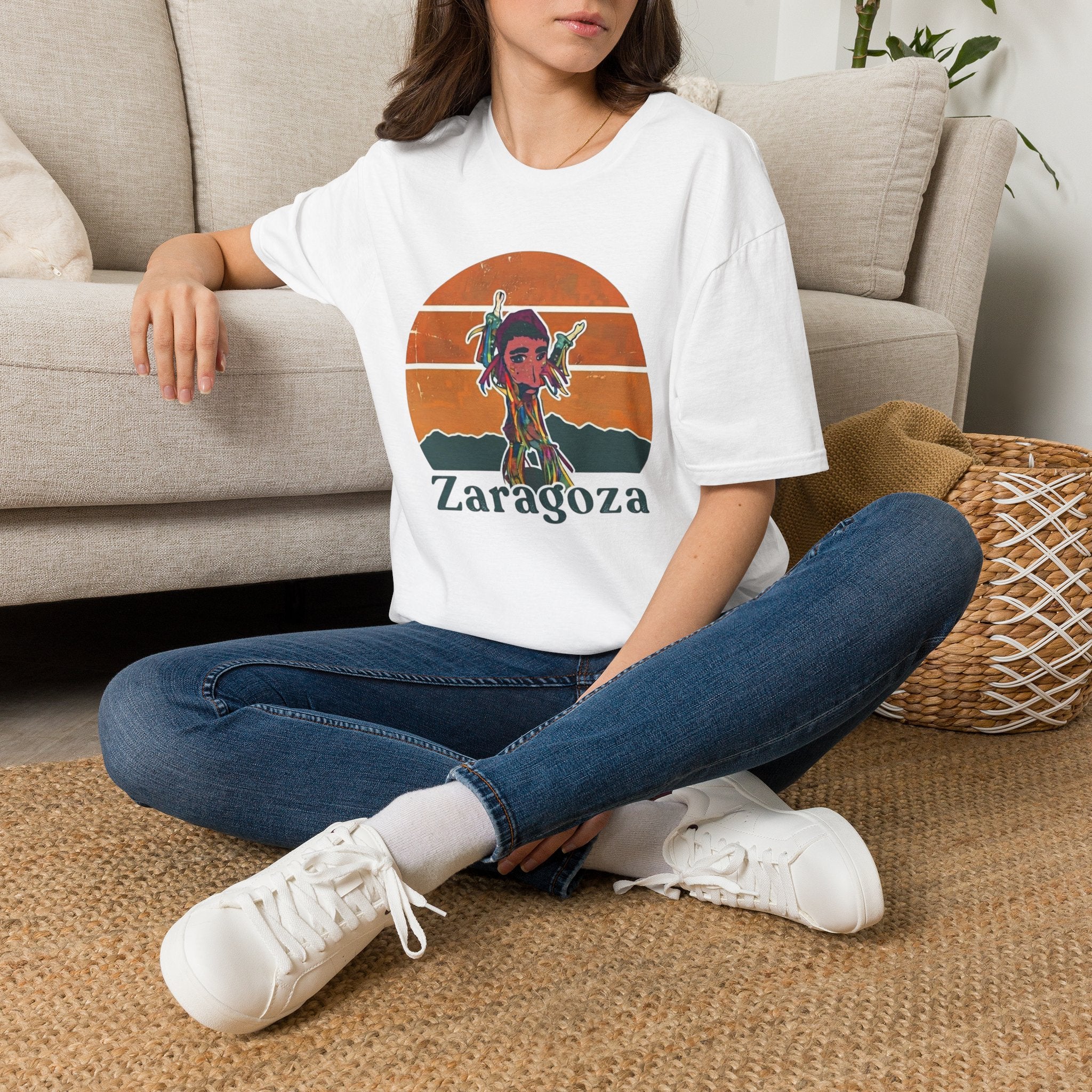 Zaragoza Retro Sunset T-Shirt