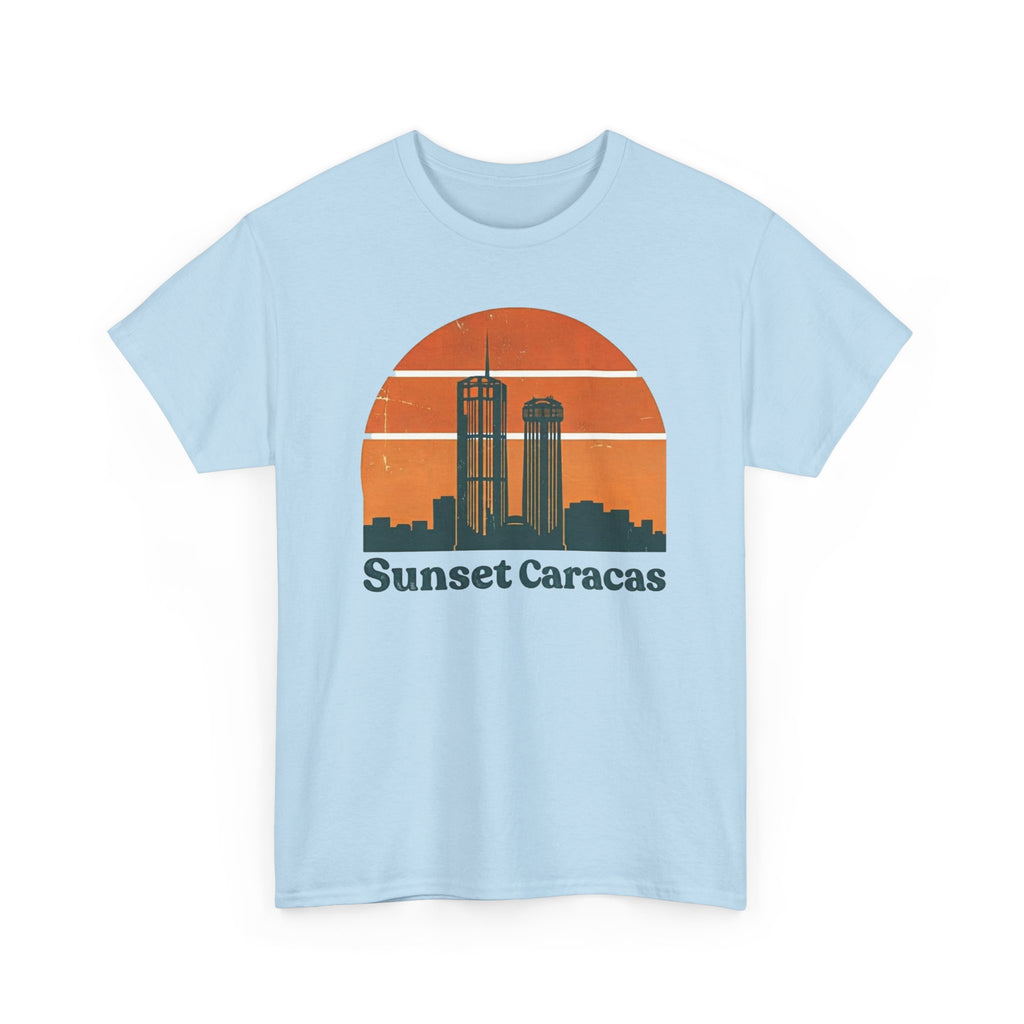 Sunset Caracas T-Shirt — Retro City Skyline Tee