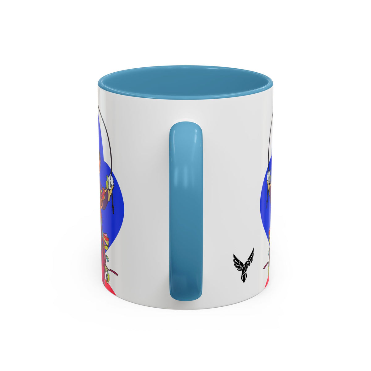 Colorful Jester Accent Coffee Mug — Vibrant Harlequin Dance Design (11/15oz)