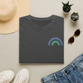 T-Shirt — Minimal Pastel Rainbow Chest Print