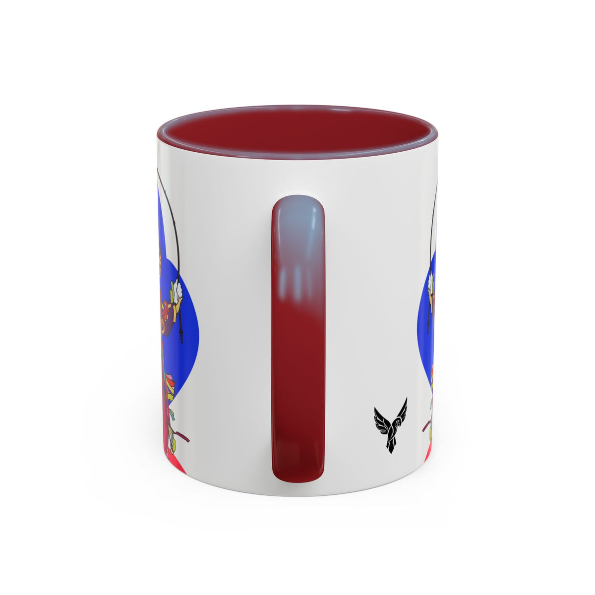 Colorful Jester Accent Coffee Mug — Vibrant Harlequin Dance Design (11/15oz)