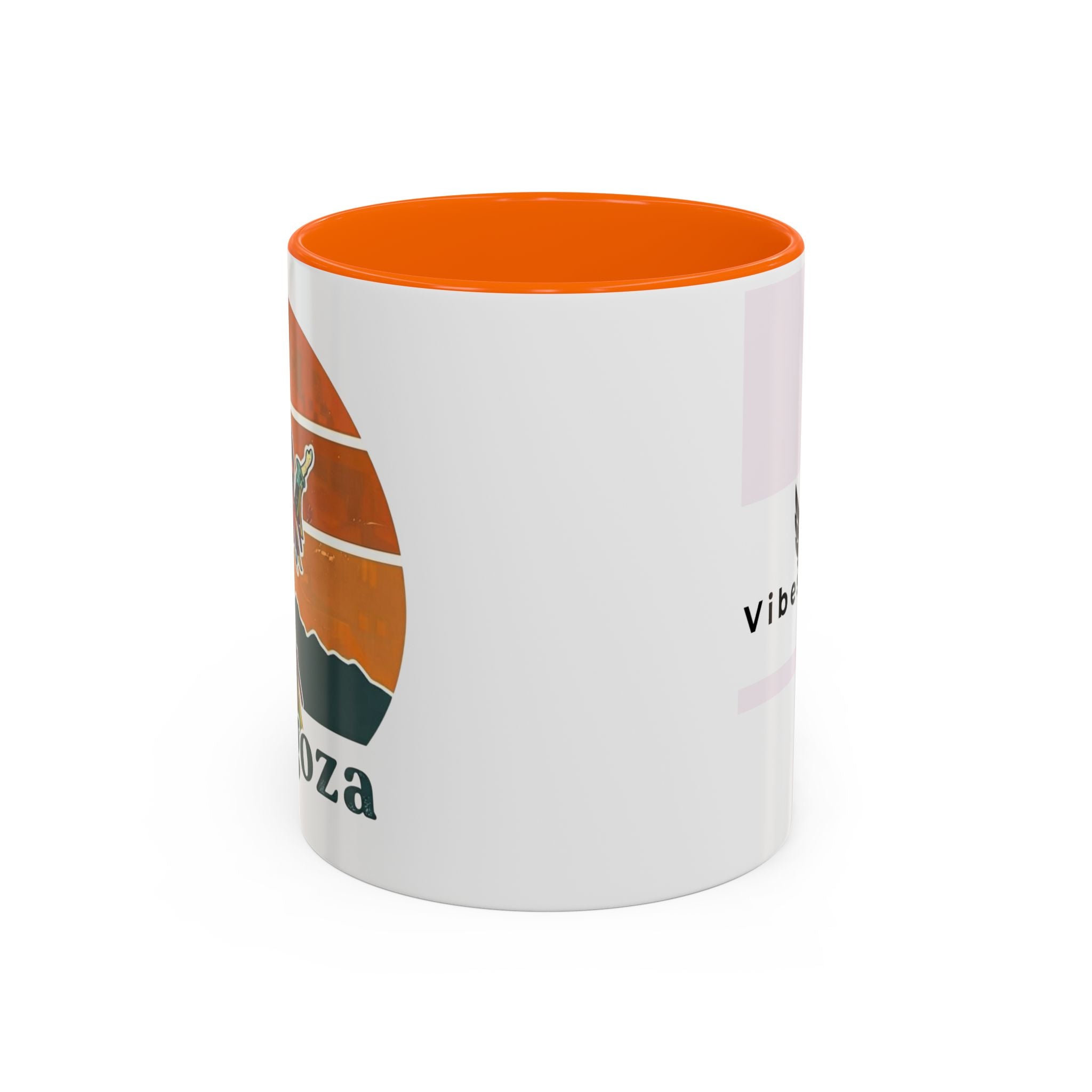 Vibes 0212 Accent Coffee Mug — Retro Sunset Design (11/15oz)