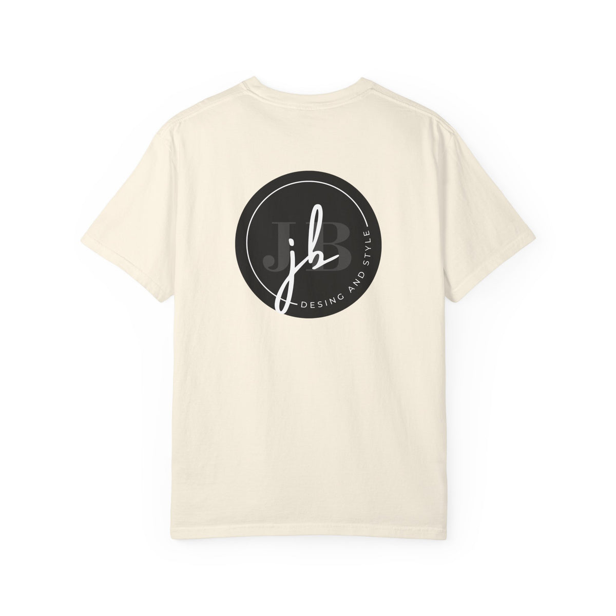 Logo Circle T‑Shirt — Minimal Black JB Design Tee