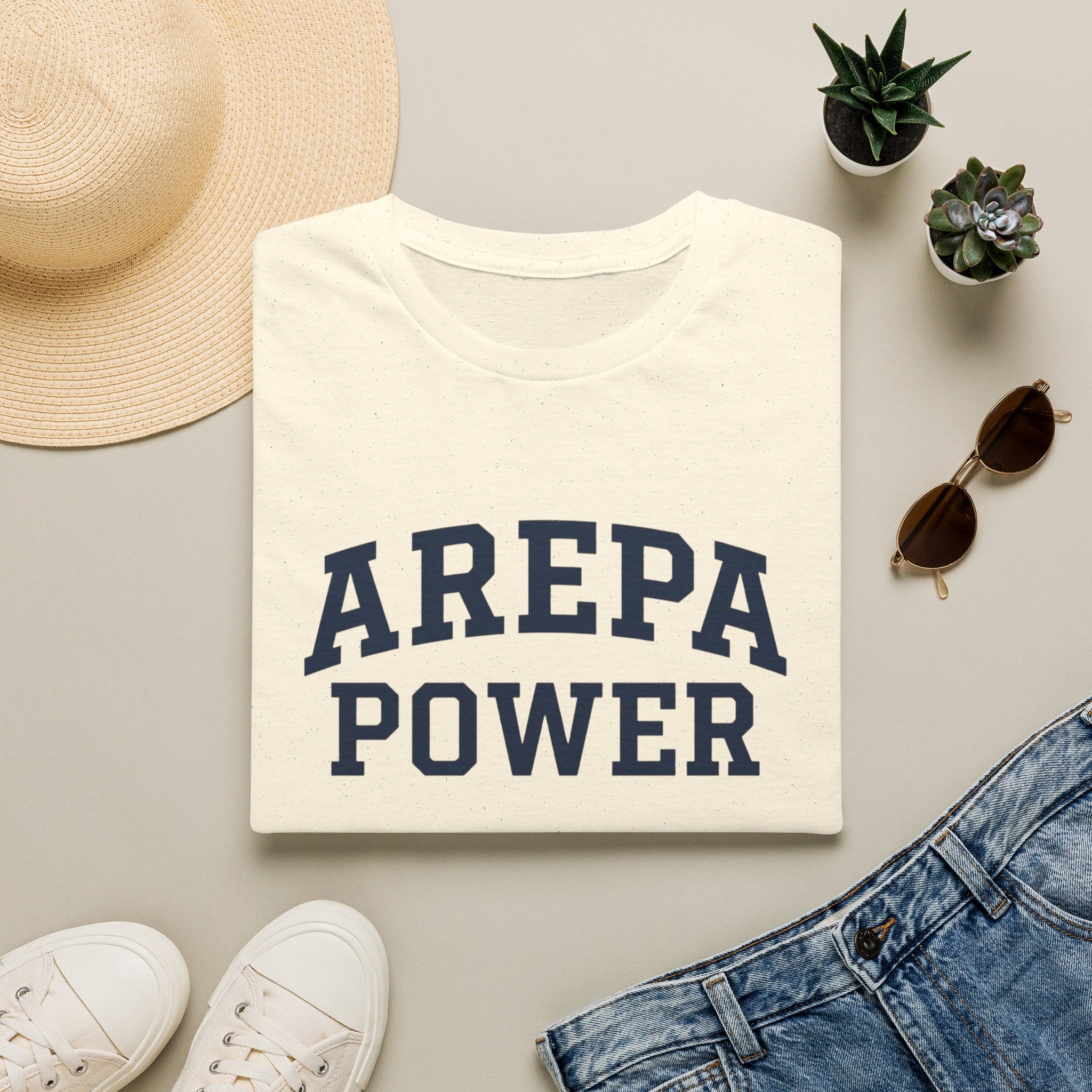 Arepa T-Shirt – 'Arepa Power' Venezuelan Food Graphic Tee