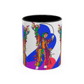 Colorful Jester Accent Coffee Mug — Vibrant Harlequin Dance Design (11/15oz)