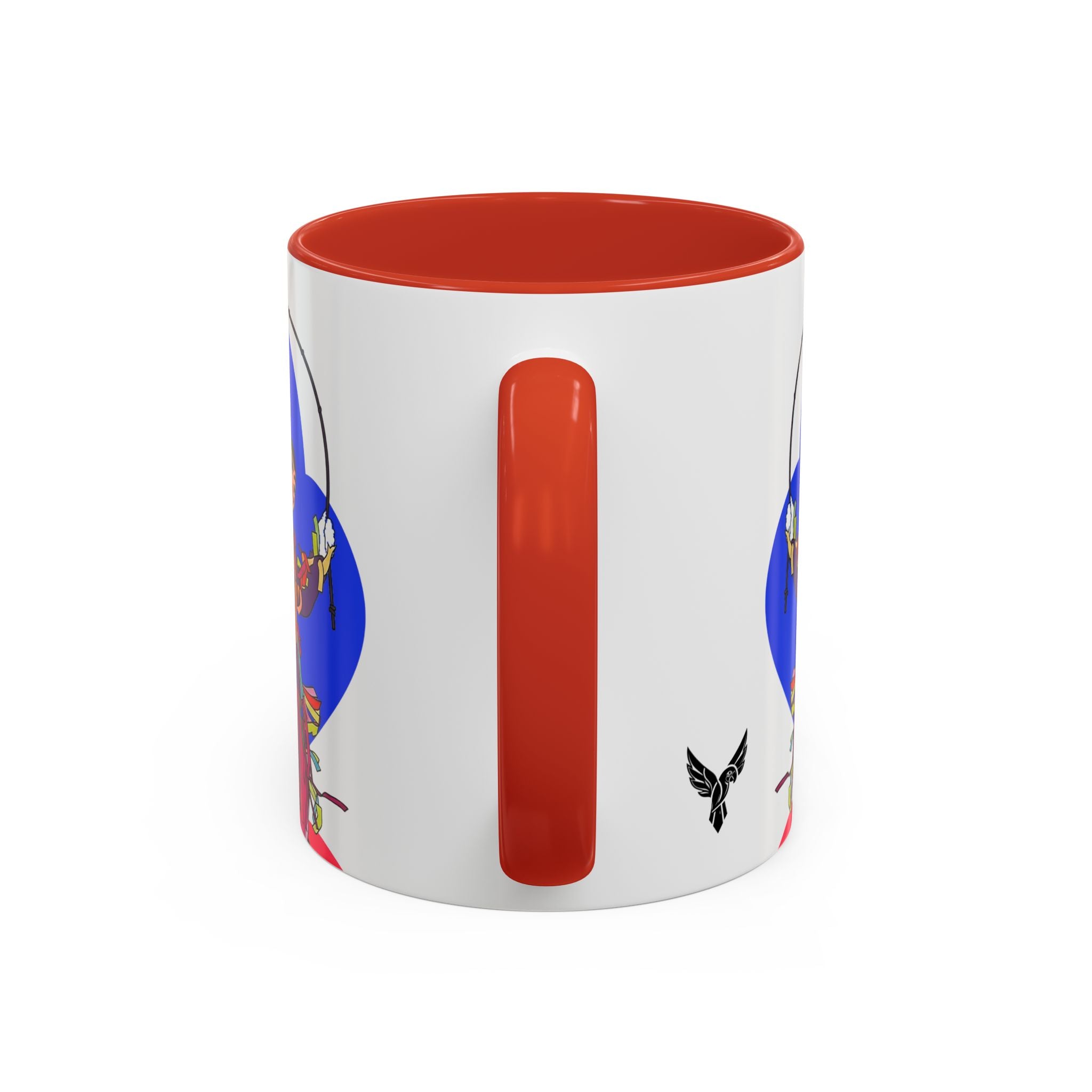 Colorful Jester Accent Coffee Mug — Vibrant Harlequin Dance Design (11/15oz)